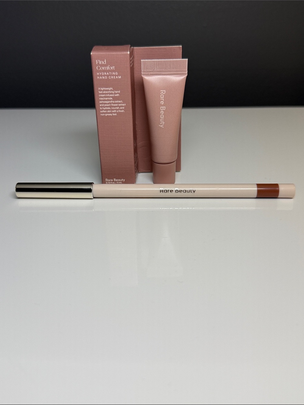 Rare Beauty Lip Liner & Hand Cream mini, Liner Full Size duo, new/unused